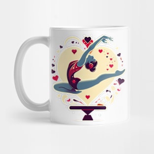 Gymnastics Valentine's day Mug